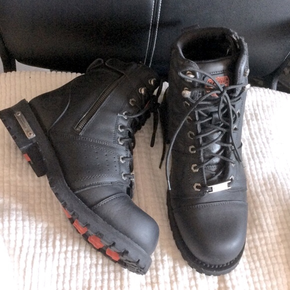 Milwaukee Leather Black Boots Size 8/ Women’s 10